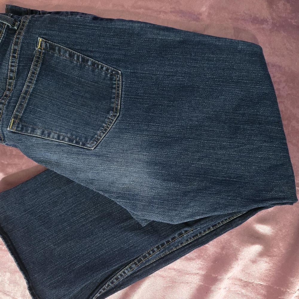 Old Navy Women's Straight Leg Jeans - Dark Blue